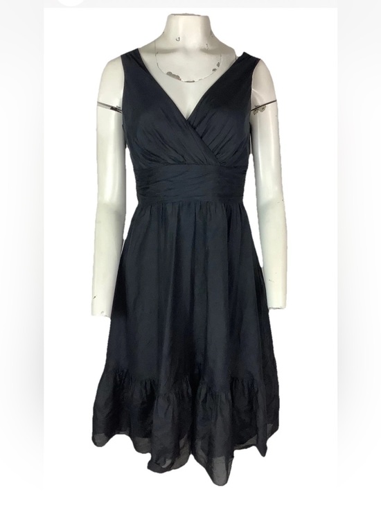 White House Black Market Dresses & Skirts - White House Black Market Black Sleeveless V-Neck Midi Dress